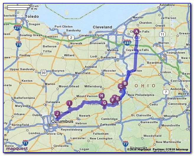 Ne Ohio Wineries Map