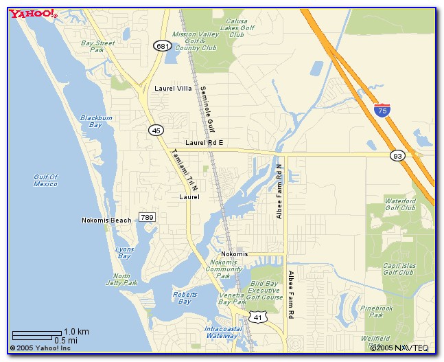 Nokomis Florida Google Map