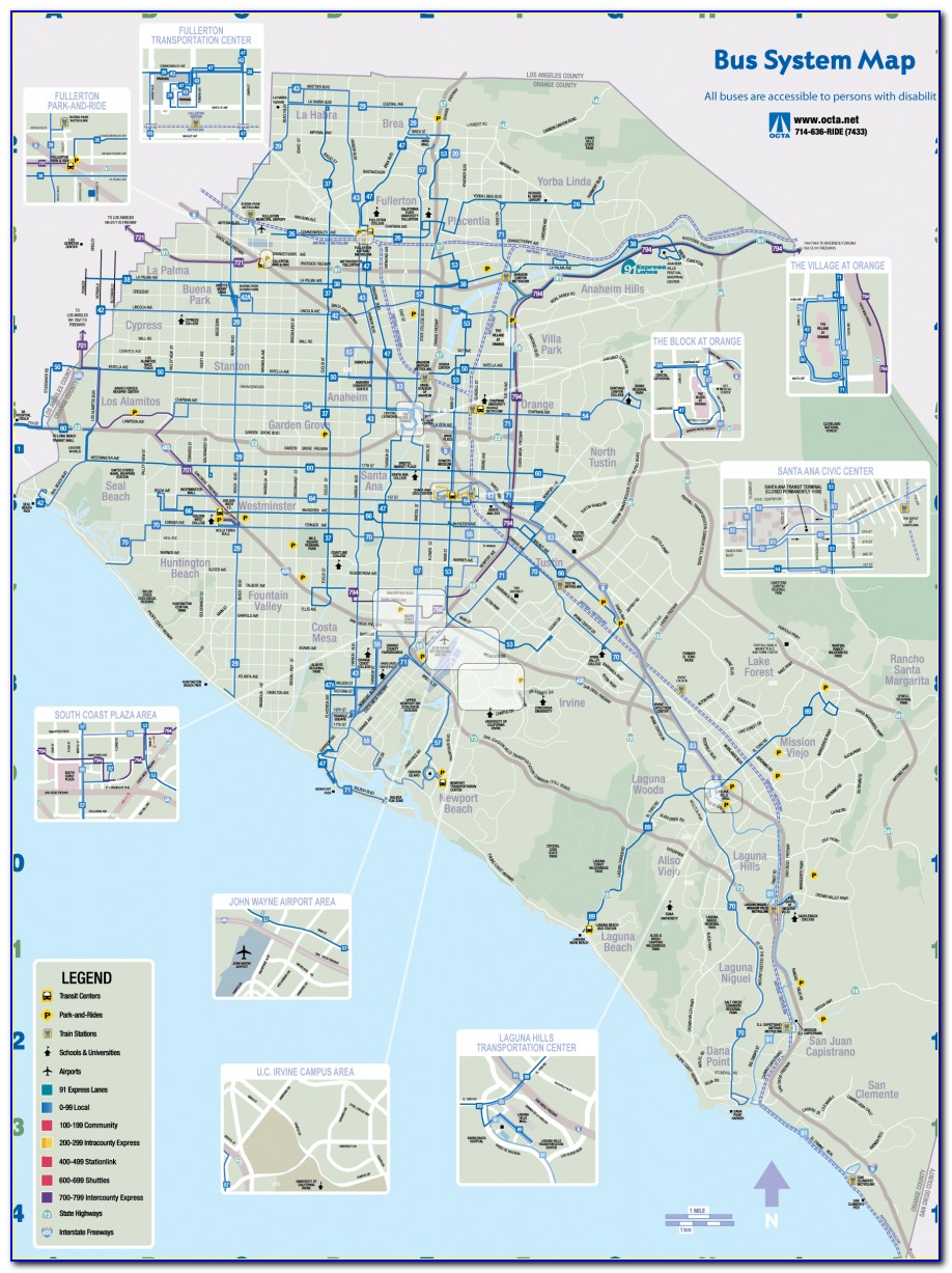 Octa Bus Route 55 Map