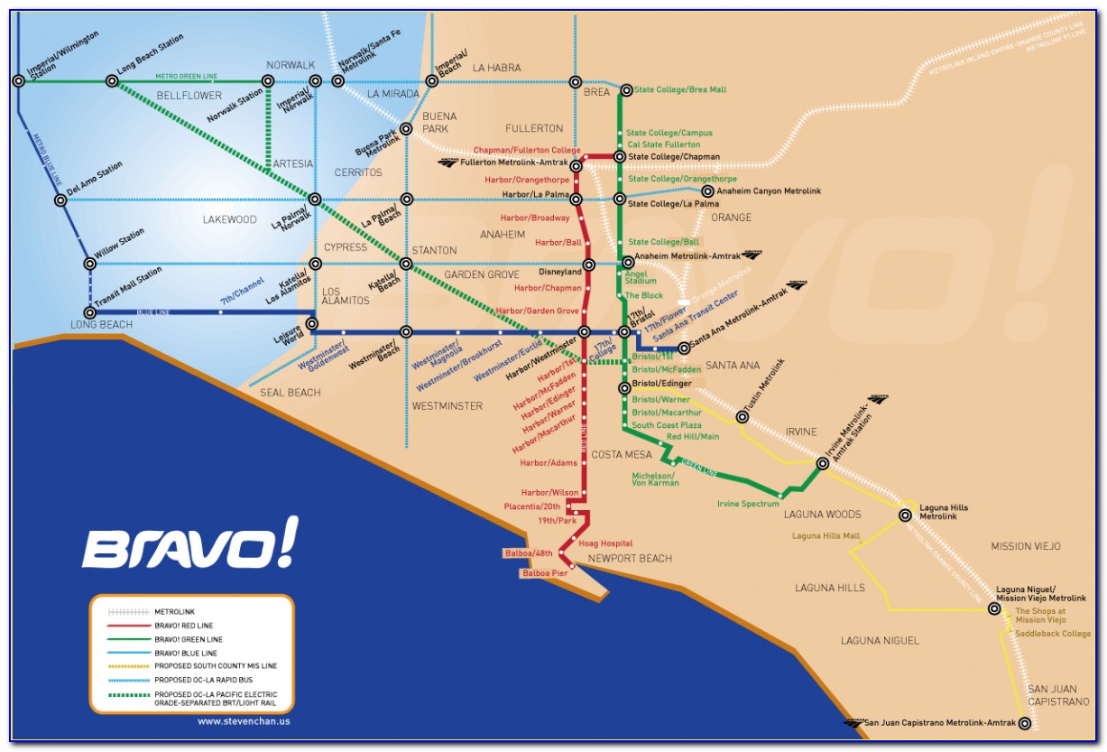 Octa Bus Routes Map