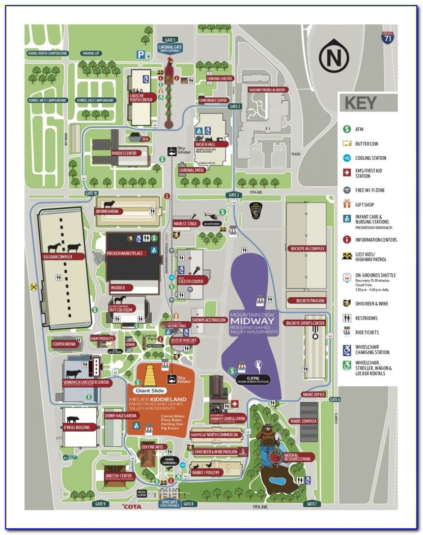 Ohio State Expo Center Map