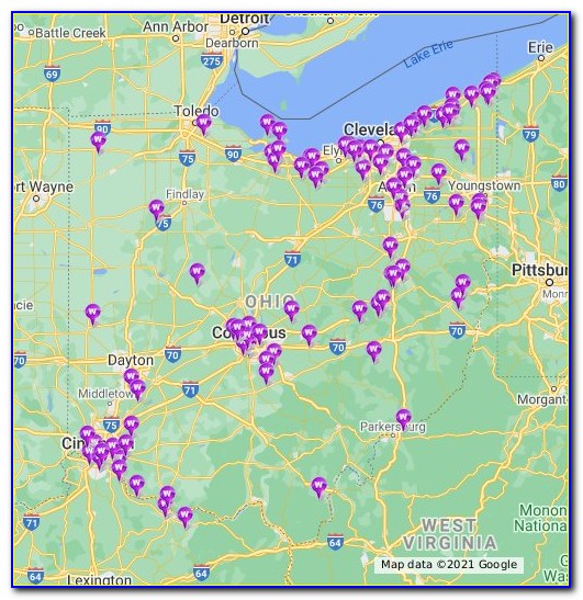 Ohio Wineries Map