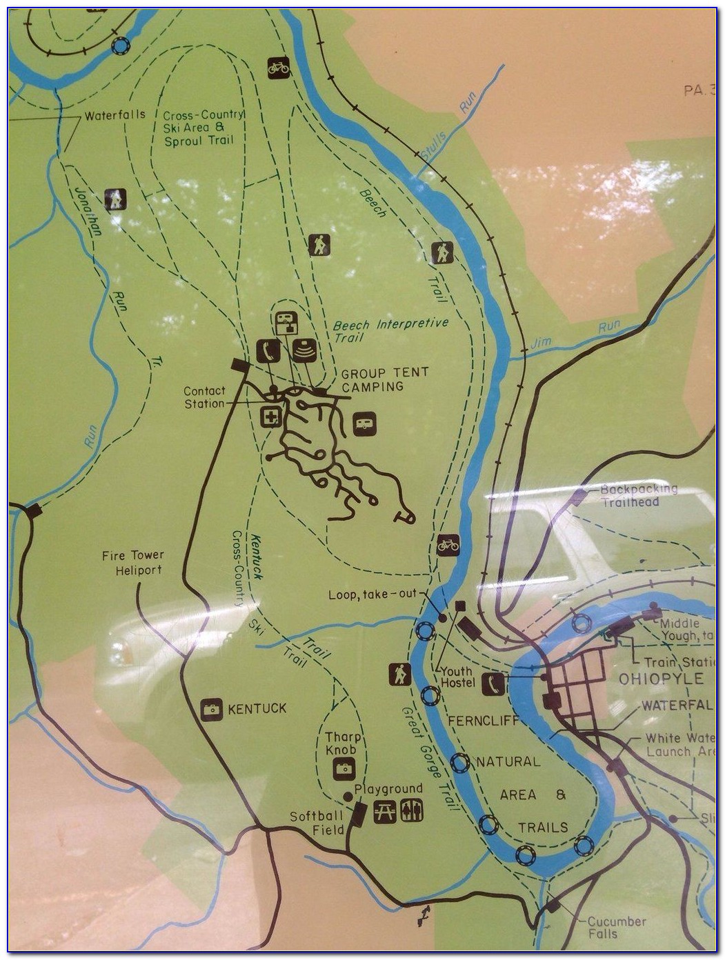 Ohiopyle State Park Campground Map
