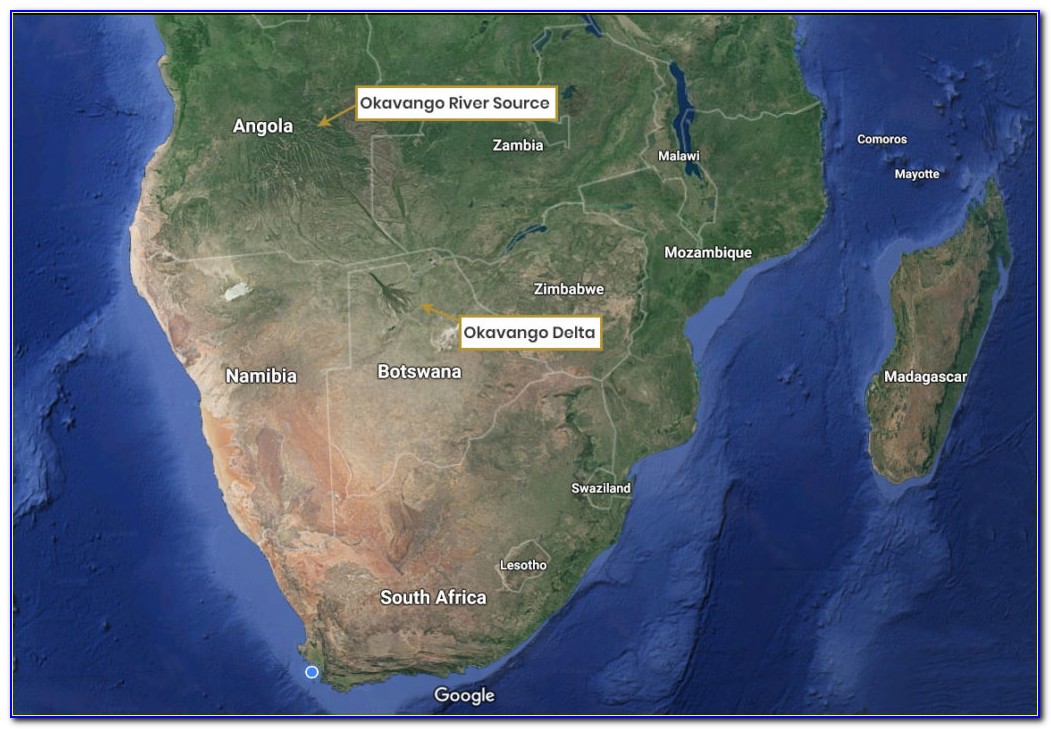 Okavango Delta Map With Lodges