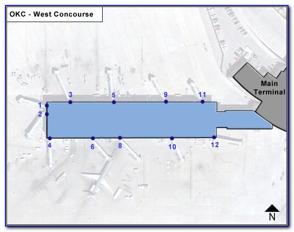 Okc Airport Gate Map