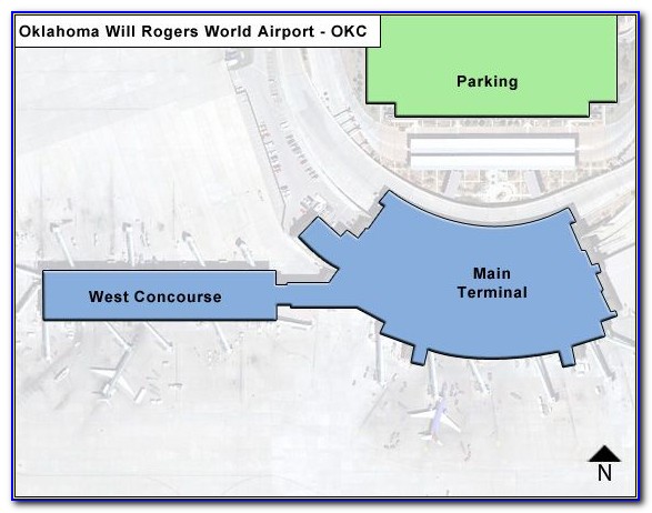 Okc Airport Parking Map