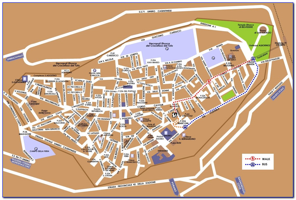 Orvieto Italy Map