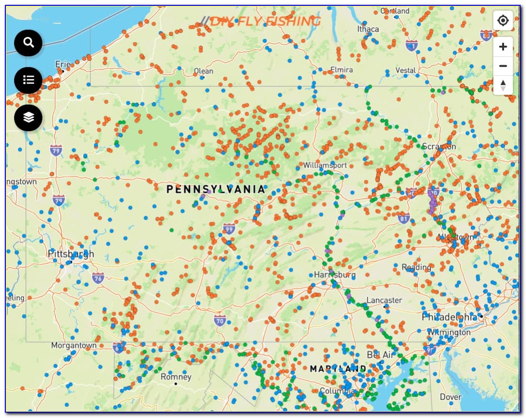 Pa Trout Stream Interactive Map