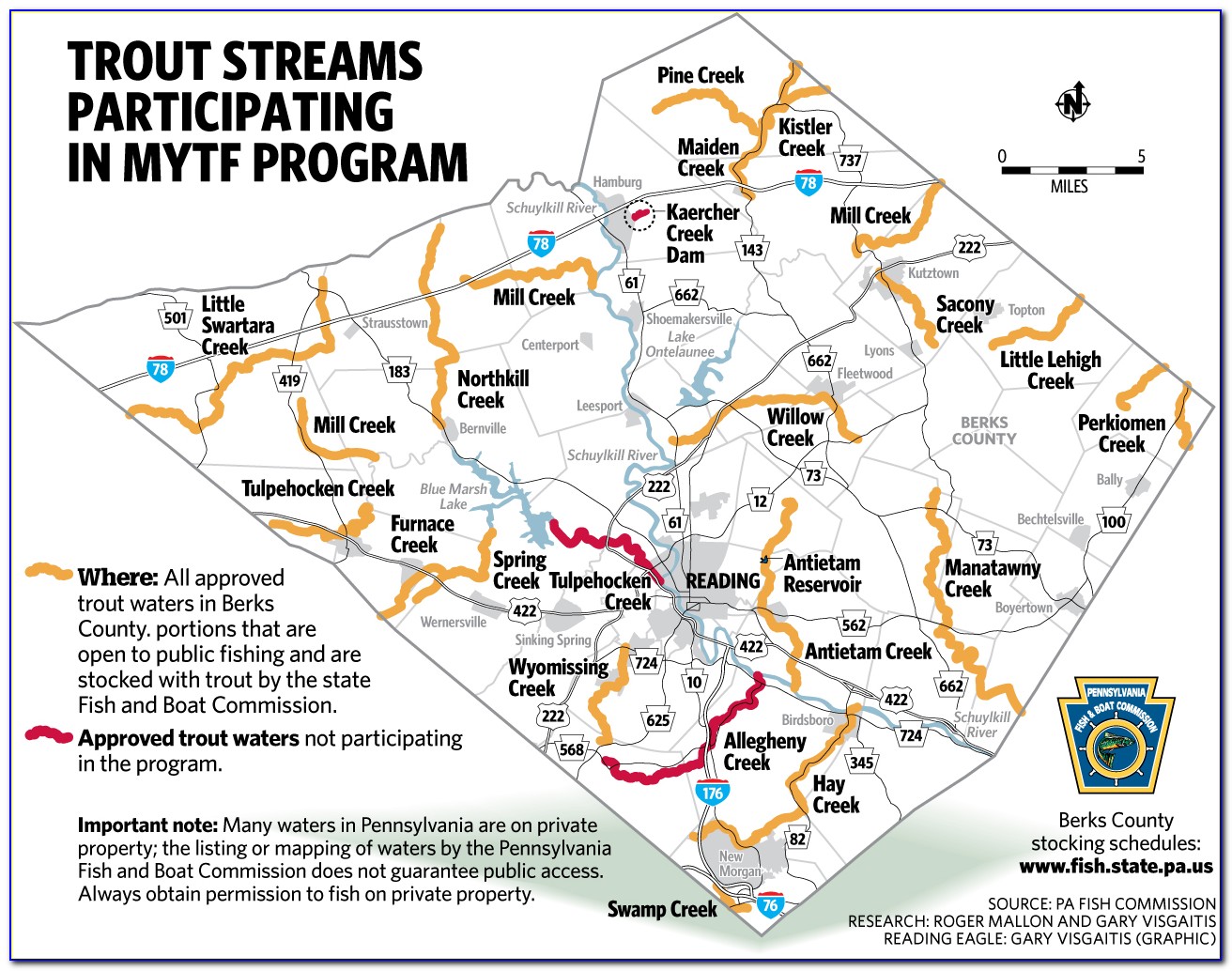 Pa Trout Streams Map