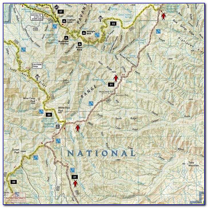 Paiute Trail System Map
