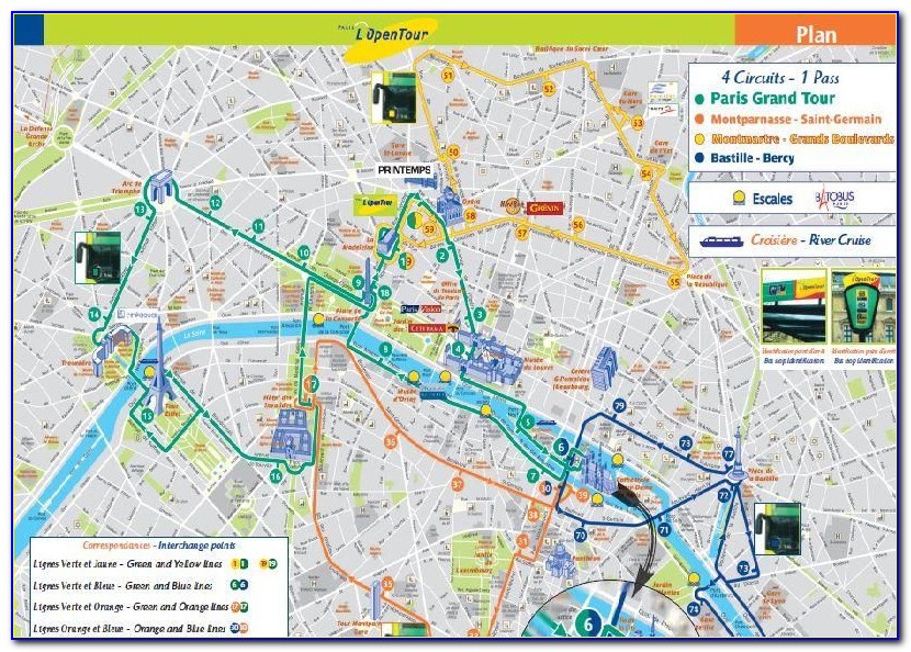 Paris Hop On Hop Off Bus Route Map Pdf