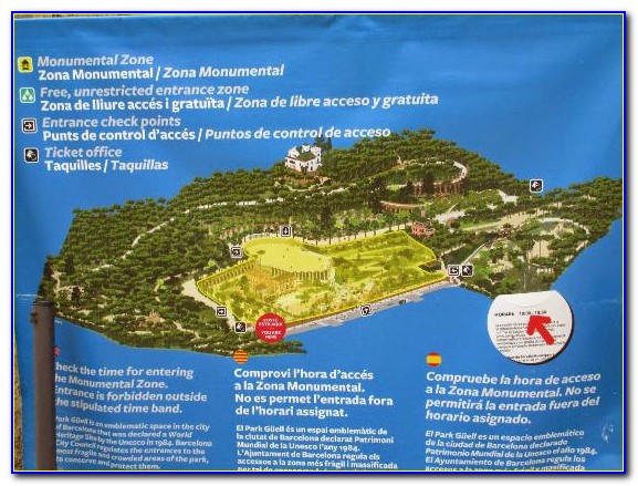 Park Guell Map Pdf