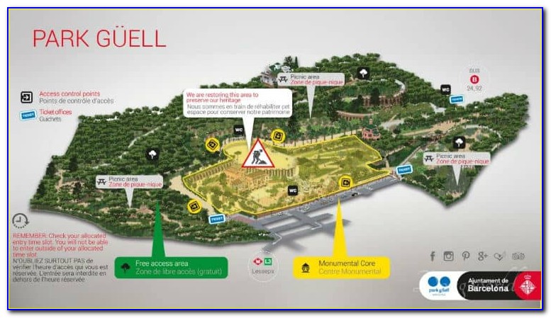 Park Guell Map