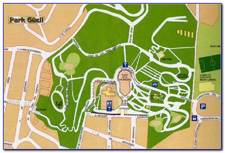 Park Guell Mapa