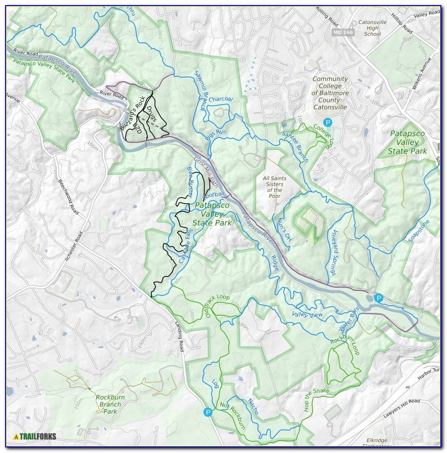 Patapsco State Park Trail Map