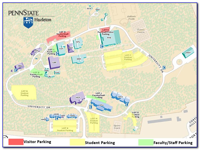 Penn State Behrend Map Pdf