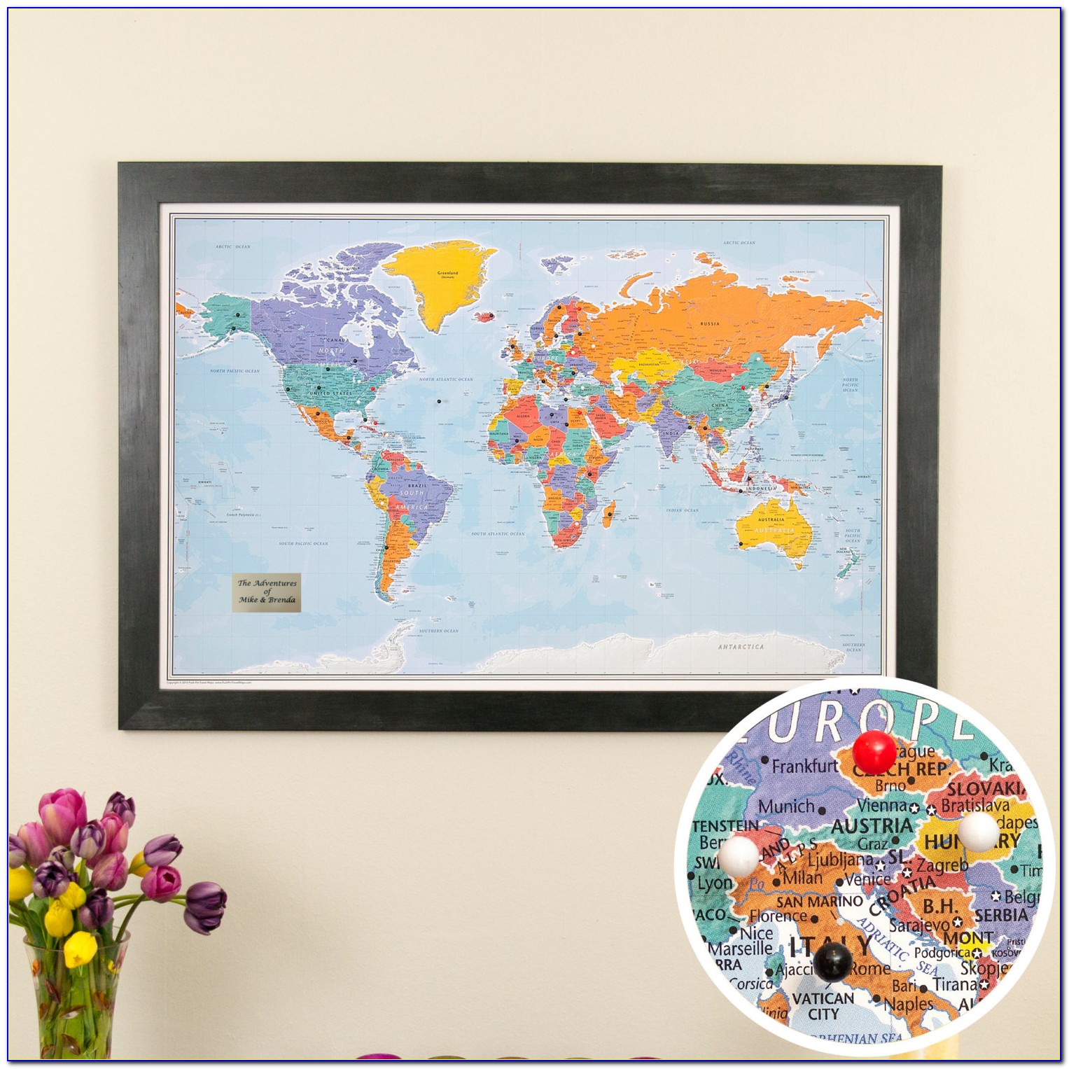 Personalized Travel Map Gift