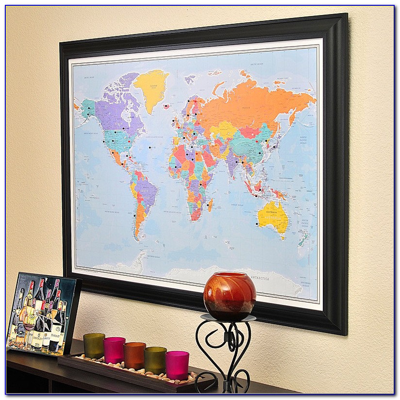 Personalized Travel Map With Pins