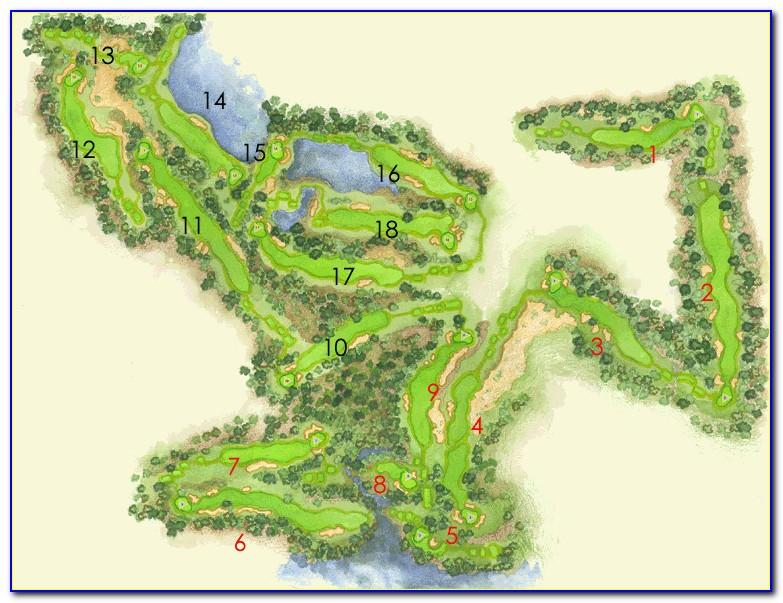 Pinehurst Resort Golf Courses Map