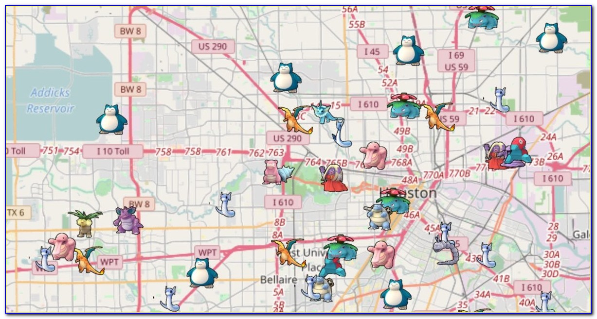 Pokemon Go Map Houston Tx