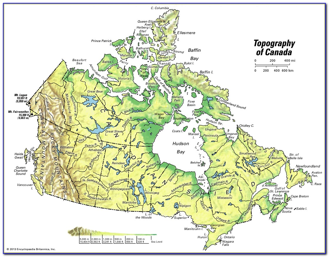 Printable Topo Maps Canada