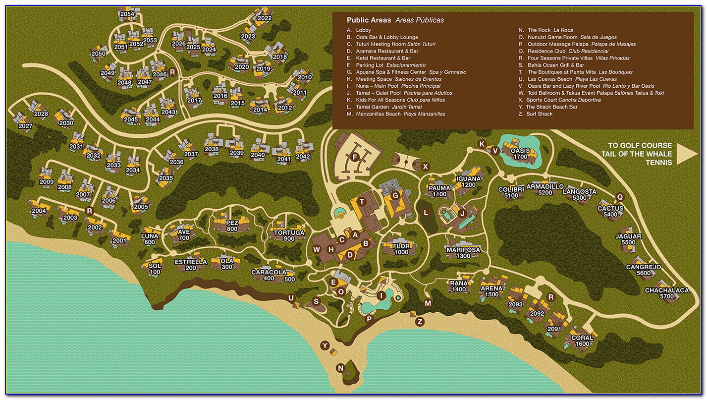 Punta Mita Hotels Map