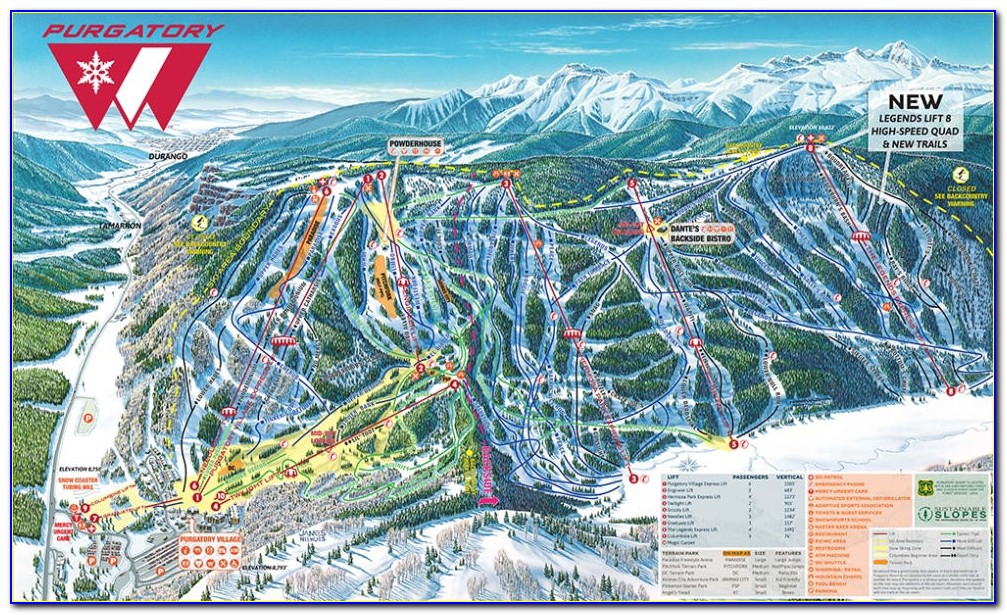 Purgatory Ski Map