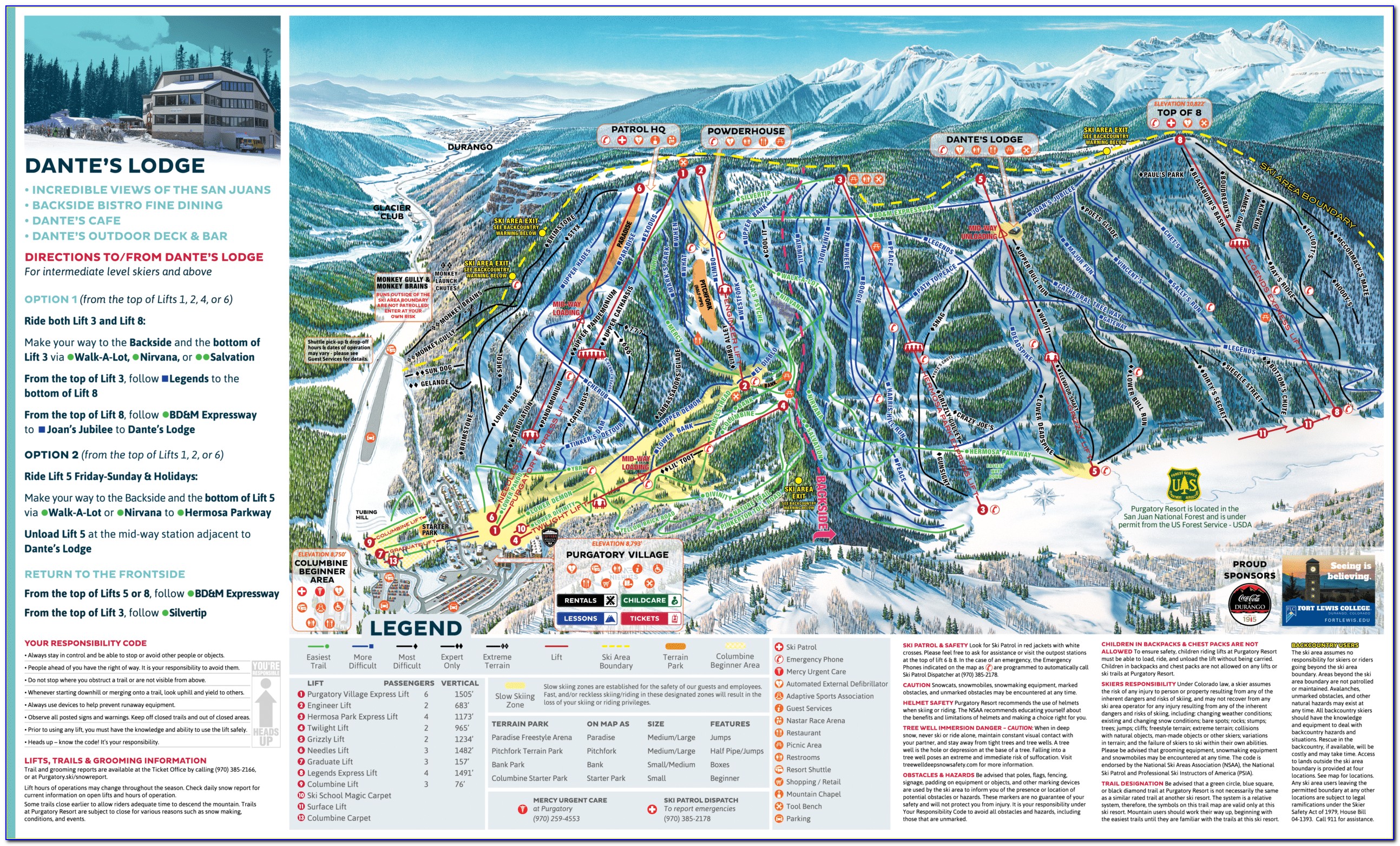 Purgatory Ski Resort Map