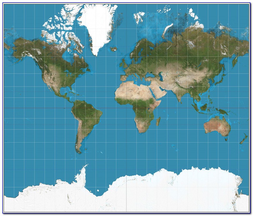 Real Proportional World Map