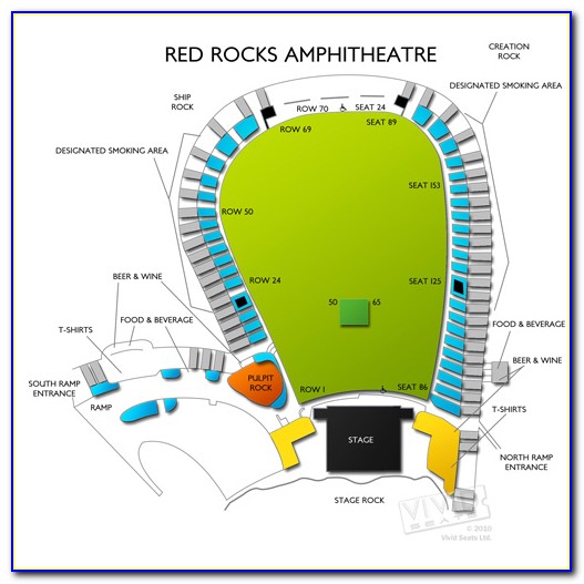 Red Rocks Amphitheater Seating Chart View