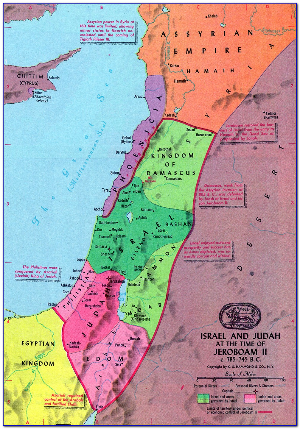 Region Of Tyre And Sidon Map