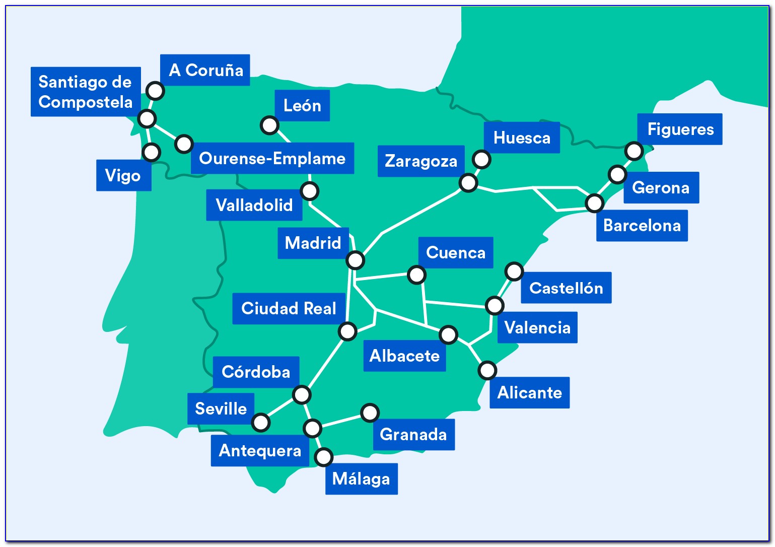 Renfe Train Map Malaga