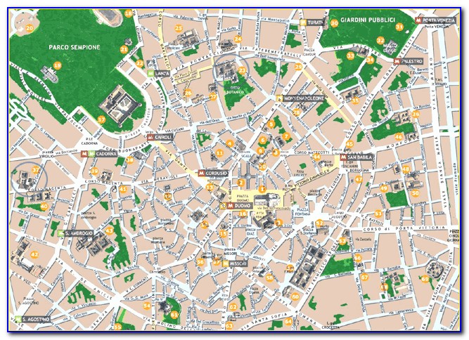 Rome Italy Tourist Attractions Map
