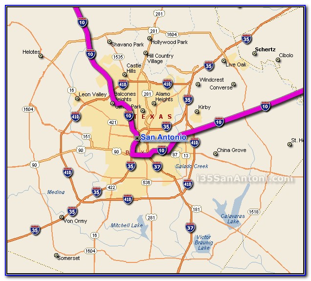San Antonio Traffic Counts Map
