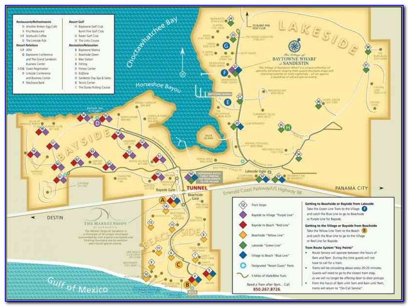 Sandestin Golf And Beach Resort Map