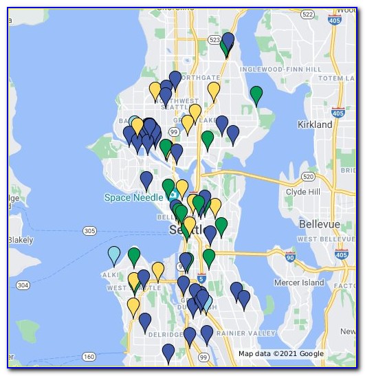 Seattle Area Breweries Map