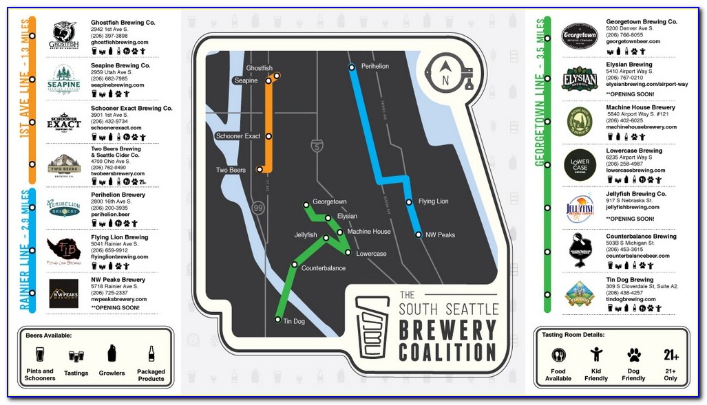 Seattle Breweries Map