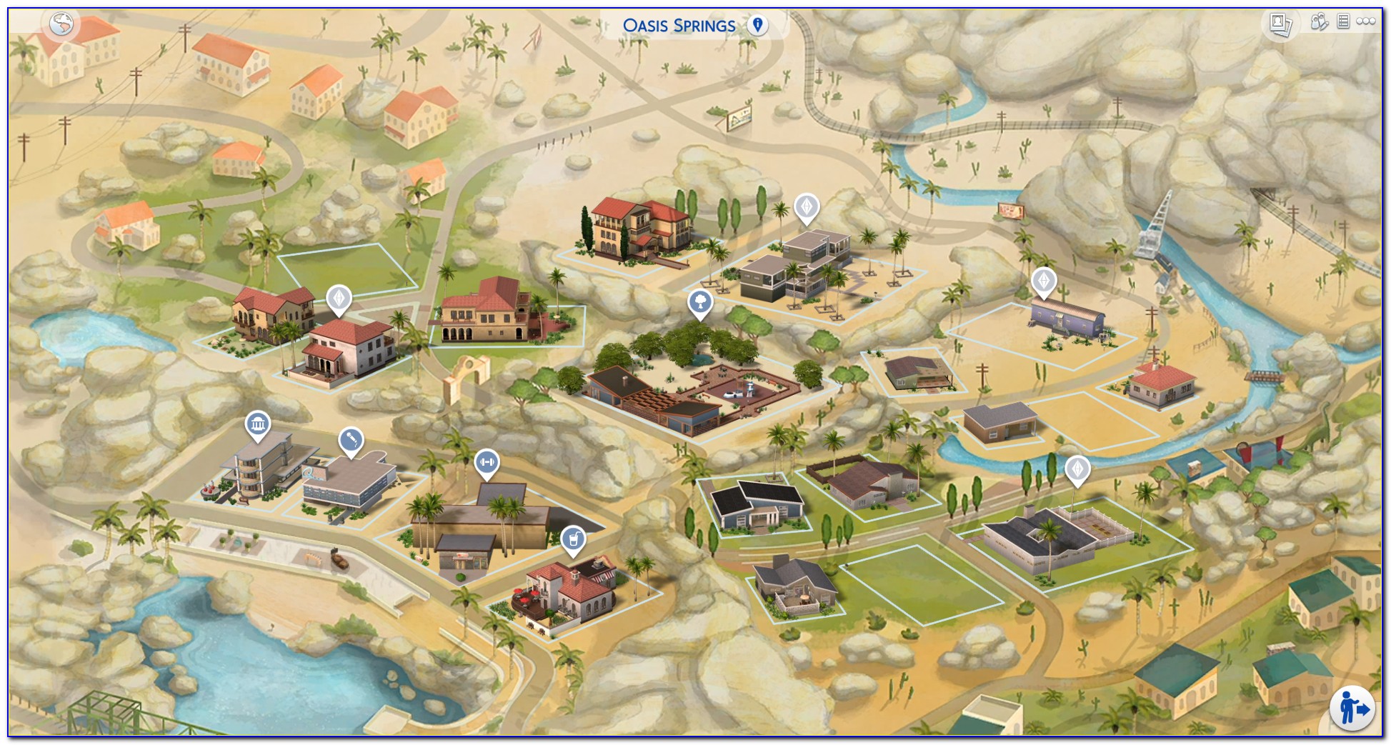Sims 4 Map Of All Worlds