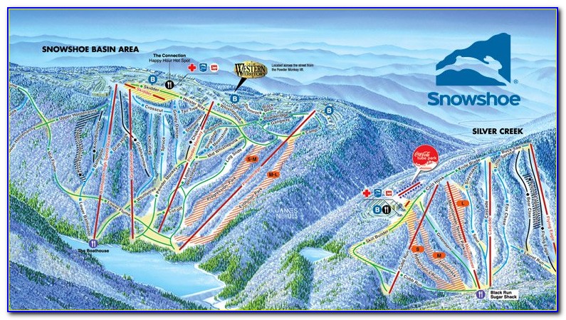 Snowshoe Wv Resort Map