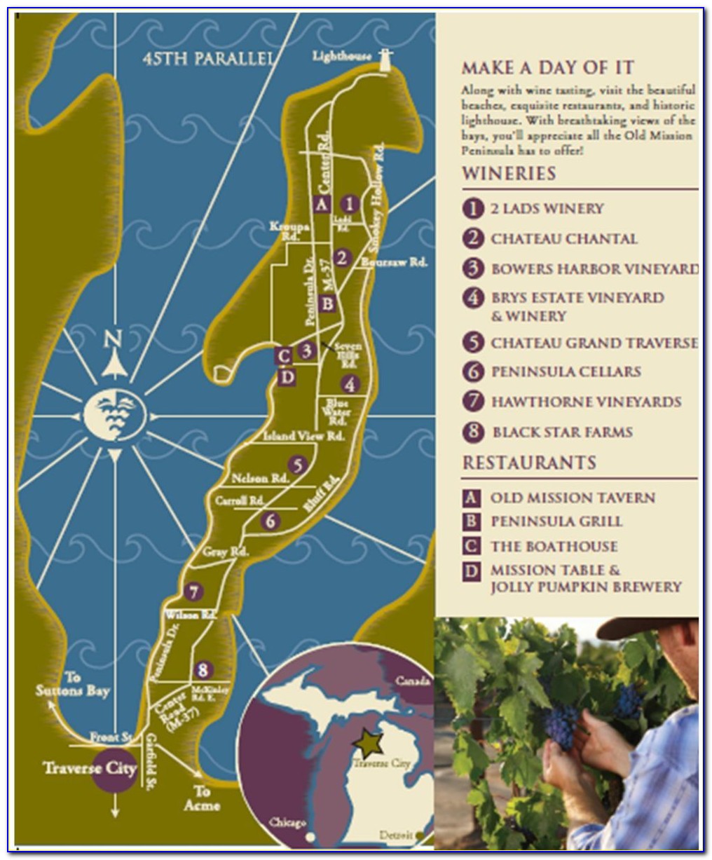 Traverse City Wine Map