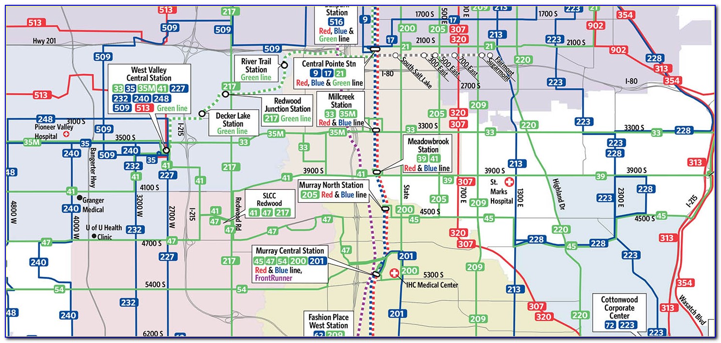 Trax Salt Lake City Free Zone Map