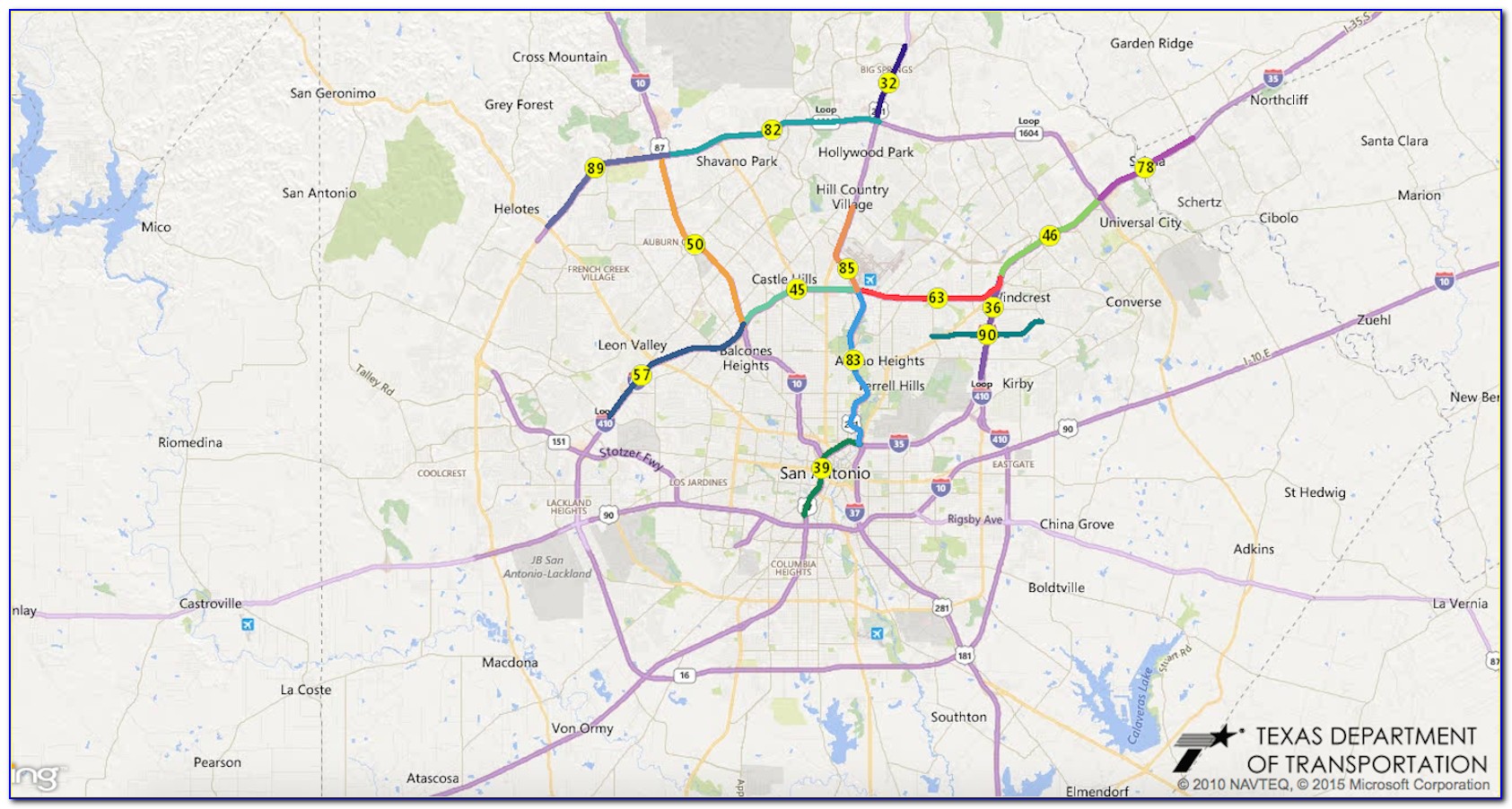 Txdot Traffic Map San Antonio