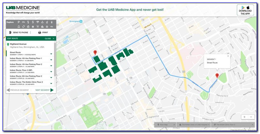 Uab Hospital Parking Deck Map