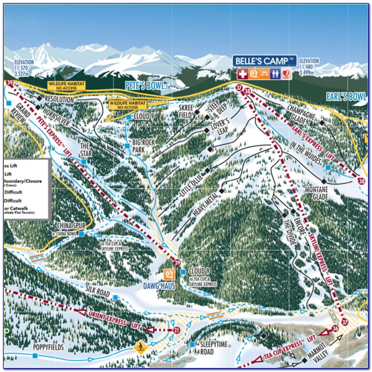 Vail Owned Ski Resorts Map