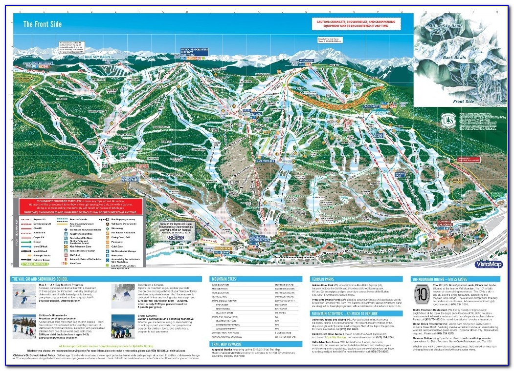 Vail Ski Resort Parking Map