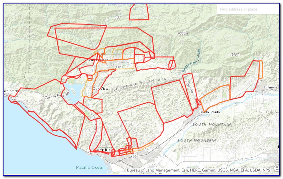 Ventura County Evacuation Map