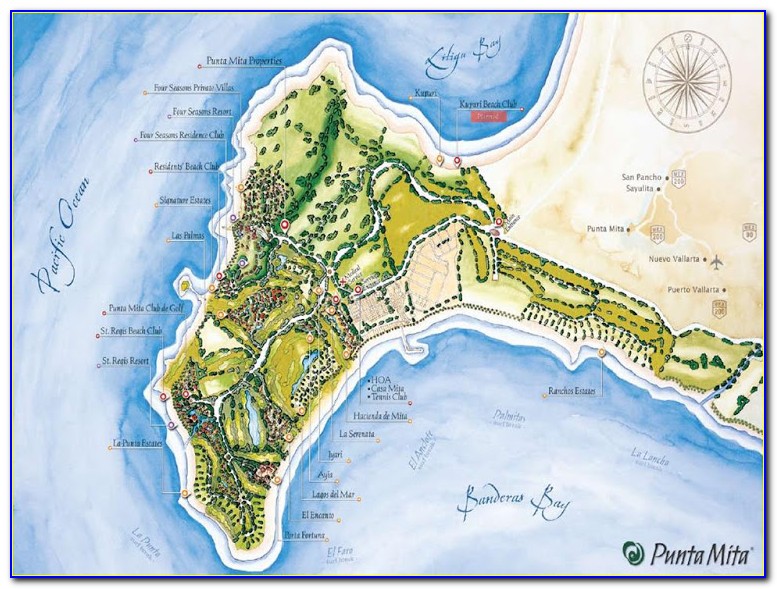 W Punta Mita Map