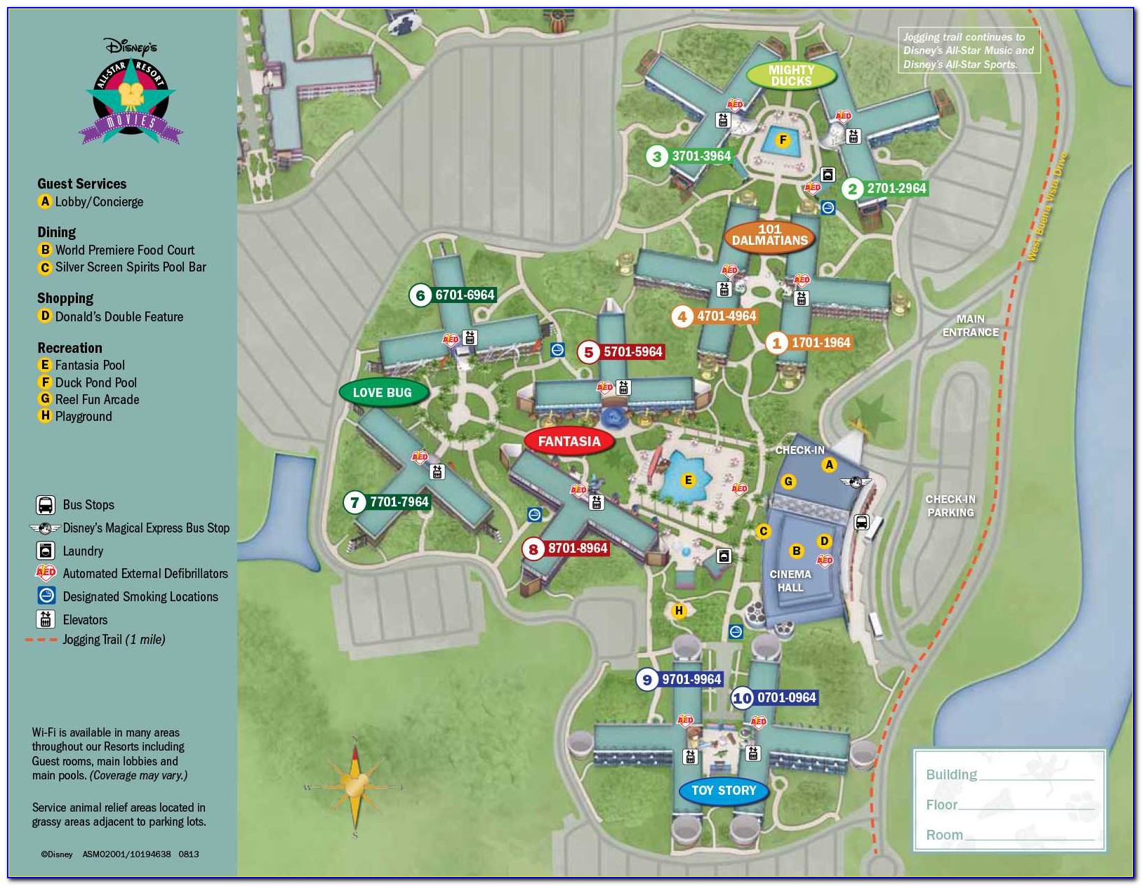Walt Disney World Riviera Resort Location Map