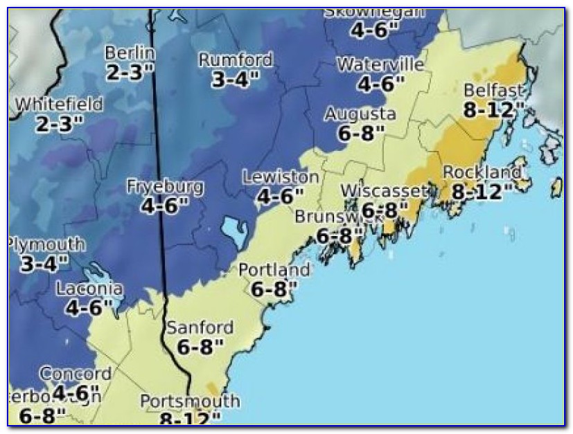 Wells Maine Weather Map