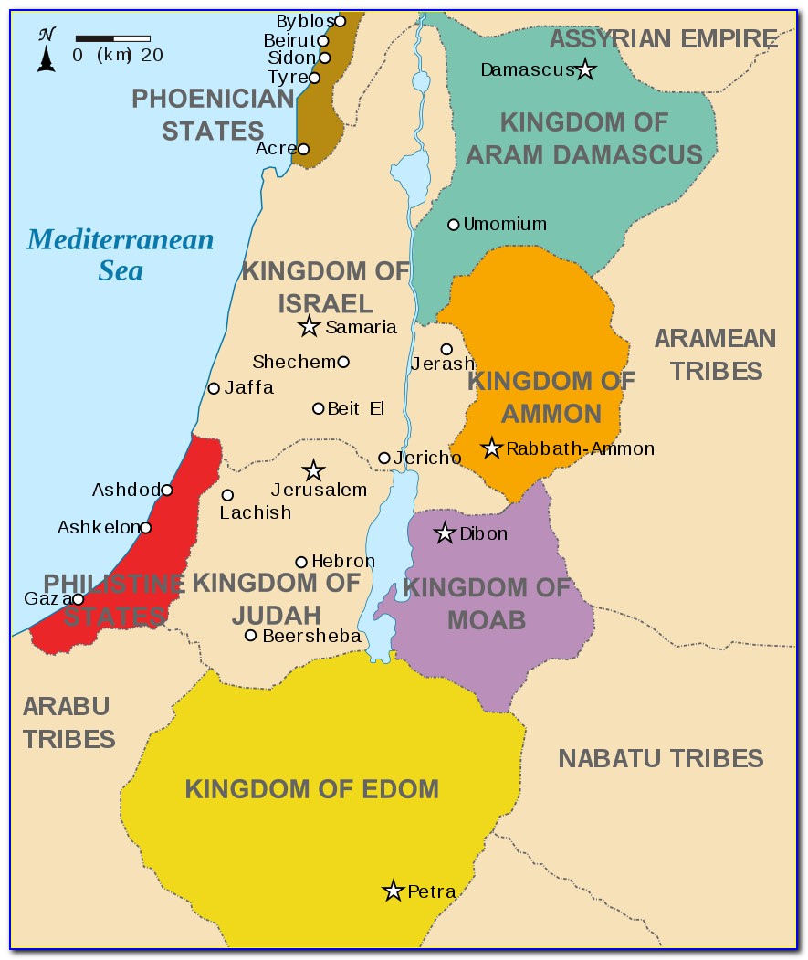 Where Is Ancient Israel Located On A Map